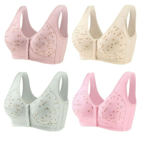 LAST CLANCE SALE! 4 Packs Front Closure Cotton Brassiere Sports Bra for Middle-aged Woman 46/105BC
LAST CLANCE SALE! 4 Packs Front Closure Cotton Brassiere Sports Bra for Middle-aged Woman 46/105BC
