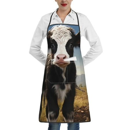 Rocae Cute Prairie Cow for Kitchen Aprons for Women Adjustable Cooking Kitchen Chef Apron for Men with Pockets
Rocae Cute Prairie Cow for Kitchen Aprons for Women Adjustable Cooking Kitchen Chef Apron for Men with Pockets