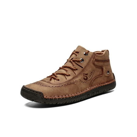 Crocowalk Mens Comfort Mid Top Leather Shoes Business Lightweight Round Toe Driving Shoe Lace Up Ankle Boot Yellow Brown 9.5
Crocowalk Mens Comfort Mid Top Leather Shoes Business Lightweight Round Toe Driving Shoe Lace Up Ankle Boot Yellow Brown 9.5