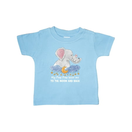 Inktastic My Paw Paw Loves me to the Moon and Back Elephant Family Gift Baby Boy or Baby Girl T-Shirt
Inktastic My Paw Paw Loves me to the Moon and Back Elephant Family Gift Baby Boy or Baby Girl T-Shirt