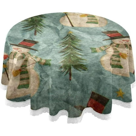 Hyjoy 60 Christmas Snowman Round Tablecloth Waterproof Stain and Wrinkle Resistant Washable Decorative Table Covers for Kitchen Dining Tabletop Party Outdoor Picnic
Hyjoy 60 Christmas Snowman Round Tablecloth Waterproof Stain and Wrinkle Resistant Washable Decorative Table Covers for Kitchen Dining Tabletop Party Outdoor Picnic