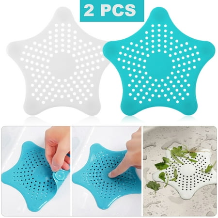 TSV 2pcs Bathroom Drain Hair Catcher Bath Stopper Plug Sink Strainer Filter Shower Covers (White+Blue)
TSV 2pcs Bathroom Drain Hair Catcher Bath Stopper Plug Sink Strainer Filter Shower Covers (White+Blue)