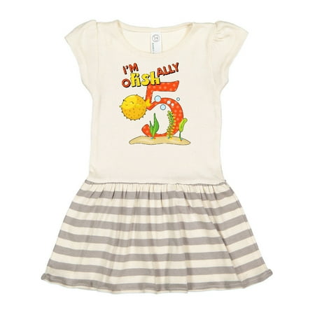 Inktastic I m O-Fish-Ally Five- cute puffer fish fifth birthday Gift Toddler Girl Dress
Inktastic I m O-Fish-Ally Five- cute puffer fish fifth birthday Gift Toddler Girl Dress
