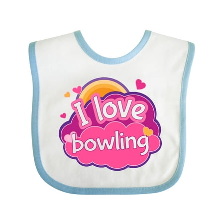 Inktastic Bowler I Love Bowling Gift Baby Girl Bib