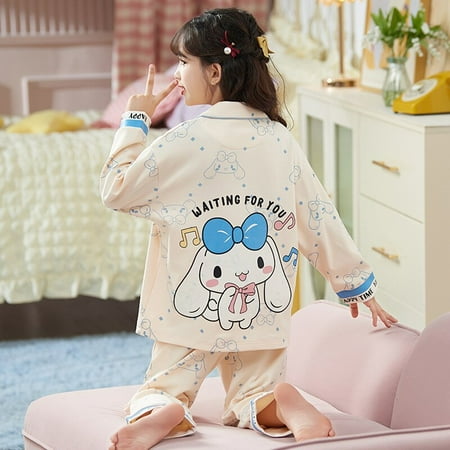 Hello Kitty Sanrio Kids Long Sleeve Pajamas Set Cute Kuromi Autumn Sleepwear Anime Cinnamoroll Homewear Girl Children Clothing
Hello Kitty Sanrio Kids Long Sleeve Pajamas Set Cute Kuromi Autumn Sleepwear Anime Cinnamoroll Homewear Girl Children Clothing
