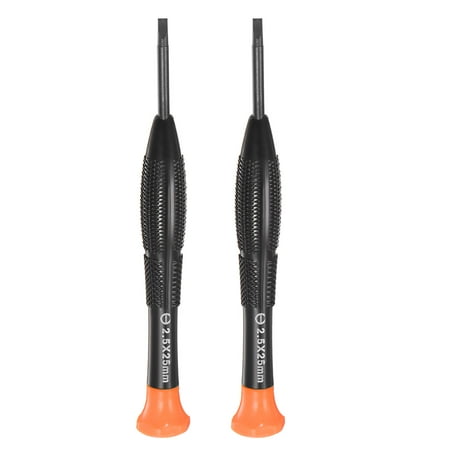 Uxcell Precision Slotted Screwdriver 2.5mm Flat Head Swivel Lid Nonslip Plastic Handle 2 Pack
Uxcell Precision Slotted Screwdriver 2.5mm Flat Head Swivel Lid Nonslip Plastic Handle 2 Pack