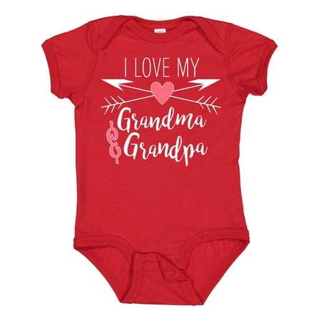 Inktastic I Love My Grandma and Grandpa Heart and Arrows Gift Baby Boy or Baby Girl Bodysuit
Inktastic I Love My Grandma and Grandpa Heart and Arrows Gift Baby Boy or Baby Girl Bodysuit