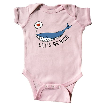 Inktastic Let s Be Nice: Beatrice the whale Gift Baby Boy or Baby Girl Bodysuit
Inktastic Let s Be Nice: Beatrice the whale Gift Baby Boy or Baby Girl Bodysuit