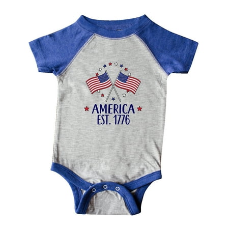 Inktastic America Est 1776 4th of July Gift Baby Boy or Baby Girl Bodysuit