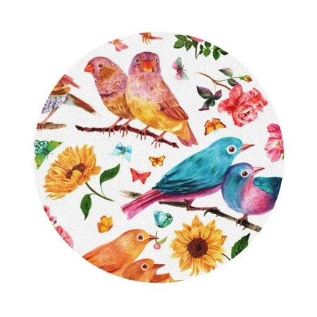 Matuu Flowers Birds And Butterflies for Cup Coasters Set of 6 Leather Coasters Desk Coasters for Office Measures 4” x 4” Round Shape
Matuu Flowers Birds And Butterflies for Cup Coasters Set of 6 Leather Coasters Desk Coasters for Office Measures 4” x 4” Round Shape