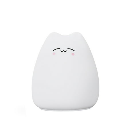 Frcolor Creative Cat Silicone Night Light Cartoon Colorful Changing LED Light Lamp Touch Sensor Kid Bedroom Light - Without Batteries (Smart Cat)
Frcolor Creative Cat Silicone Night Light Cartoon Colorful Changing LED Light Lamp Touch Sensor Kid Bedroom Light - Without Batteries (Smart Cat)