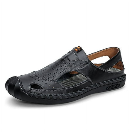 Summer Shoes Men s Sandals Genuine Leather Beach Shoe Hollow Cut Out Flats Casual Sandals (Color : D Size : 41)
Summer Shoes Men s Sandals Genuine Leather Beach Shoe Hollow Cut Out Flats Casual Sandals (Color : D Size : 41)