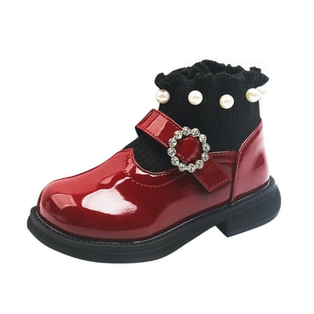 RUICUW Children s Girls Pearl Lace Warm Cotton Boots Zipper Kids Leather Shoes Princess Ankle Boots 2-7 Years
RUICUW Children s Girls Pearl Lace Warm Cotton Boots Zipper Kids Leather Shoes Princess Ankle Boots 2-7 Years