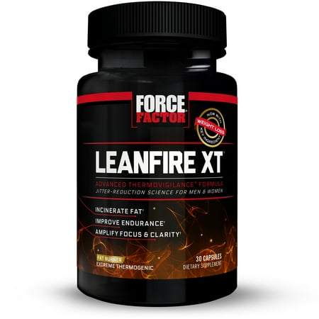 Force Factor LeanFire XT Metabolism Booster + Weight Loss, 30 Ct