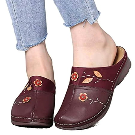 Women Clogs Sandals Ladies Comfort Closed Toe Wedges Platform Shoes Flower Slipper New
Women Clogs Sandals Ladies Comfort Closed Toe Wedges Platform Shoes Flower Slipper New