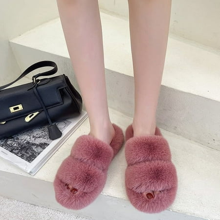 CoCopeaunt Winter Slippers For Women Faux Fur Slides Female Warm Flat Indoor Shoes Household Slippers Plush Flip Flops Home Sandals
CoCopeaunt Winter Slippers For Women Faux Fur Slides Female Warm Flat Indoor Shoes Household Slippers Plush Flip Flops Home Sandals
