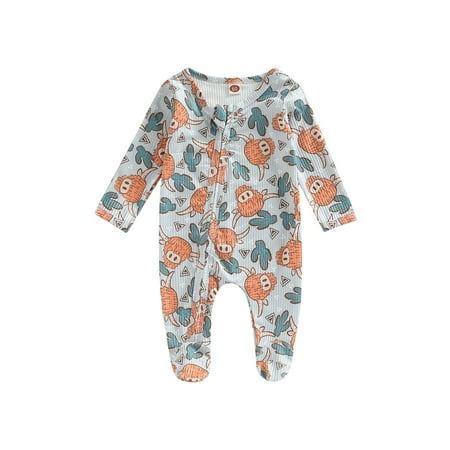 Musuos Baby Boys Girls Jumpsuit Long Sleeve Crew Neck Bull/Cactus/Horse Print Fall Romper
Musuos Baby Boys Girls Jumpsuit Long Sleeve Crew Neck Bull/Cactus/Horse Print Fall Romper