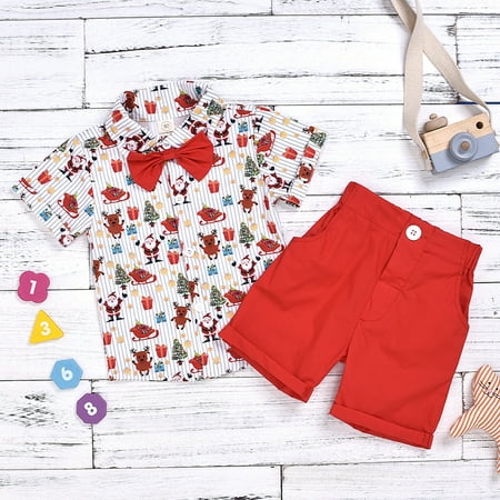 EHTMSAK Toddler Baby Children Boy 2PCS Short Sleeve Outfits Clothing Set Shirts and Shorts Set Summer Red 1Y-6Y 90
EHTMSAK Toddler Baby Children Boy 2PCS Short Sleeve Outfits Clothing Set Shirts and Shorts Set Summer Red 1Y-6Y 90