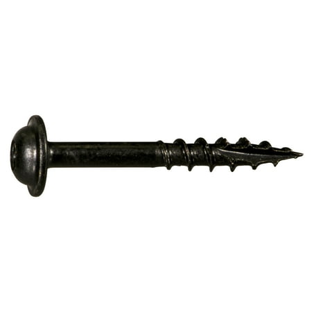 #7 x 1-1/4 Black Phosphate Star Round Head Pocket Screws (70 pcs.)