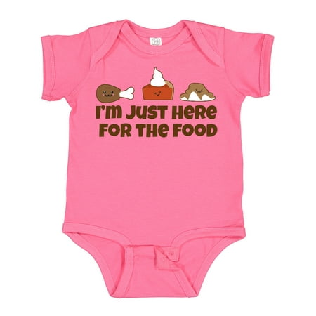 

Inktastic I m Just Here for the Food Gift Baby Boy or Baby Girl Bodysuit