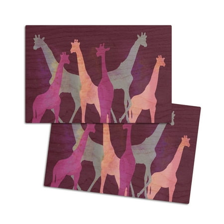 Giraffes Watercolor Purple (4x6 Birch Wood Postcards 2-Pack Stationary Rustic Home Wall Decor)
Giraffes Watercolor Purple (4x6 Birch Wood Postcards 2-Pack Stationary Rustic Home Wall Decor)