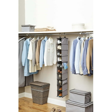 Better Homes and Gardens 10-Shelf Organizer, Grey