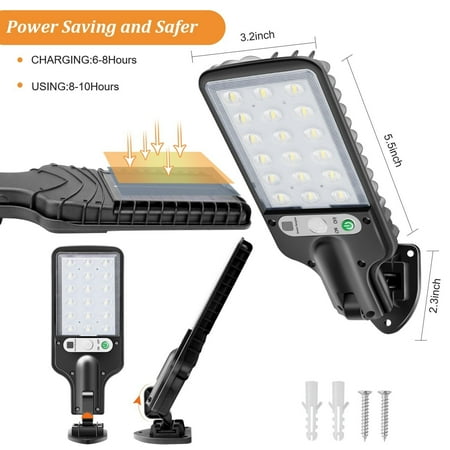 Liwarace LED Solar Light Motion Sensor 3 Modes Flood Lamp Outdoor Street Wall Yard Garden
Liwarace LED Solar Light Motion Sensor 3 Modes Flood Lamp Outdoor Street Wall Yard Garden