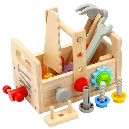 Viugreum Montessori Wooden Screw Driver Tool Kit for Kids Basic Skills Sensory Educational Learning Toy for Toddlers Over 3 Years Old
Viugreum Montessori Wooden Screw Driver Tool Kit for Kids Basic Skills Sensory Educational Learning Toy for Toddlers Over 3 Years Old
