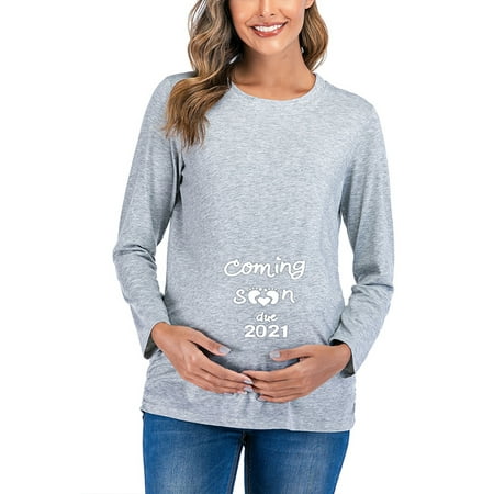 FOREVER Pregnant Women Printed T-shirt Crew Neck Long Sleeve Casual Biasic Tee Top Shirt
FOREVER Pregnant Women Printed T-shirt Crew Neck Long Sleeve Casual Biasic Tee Top Shirt