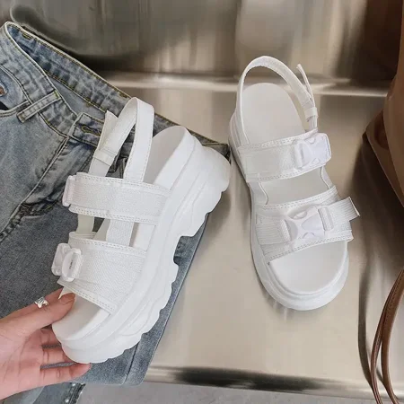 Release Buckle Decor Sport Sandals Women‘s Wedge Heels Sport Athletic Sandals
Release Buckle Decor Sport Sandals Women‘s Wedge Heels Sport Athletic Sandals