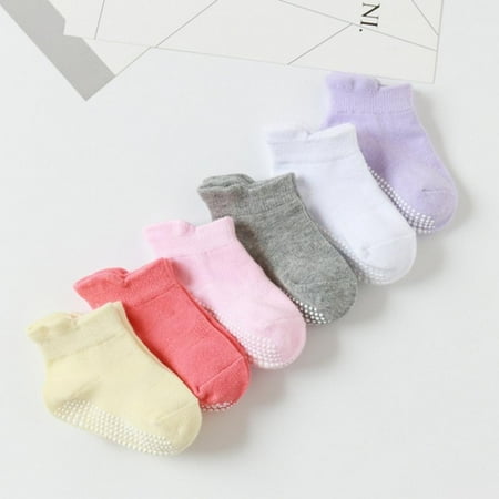 Non Slip Toddler Socks 6 Pairs with Grip for Boys Girls Baby Infants Kids Anti Skid Cotton Crew Socks
Non Slip Toddler Socks 6 Pairs with Grip for Boys Girls Baby Infants Kids Anti Skid Cotton Crew Socks
