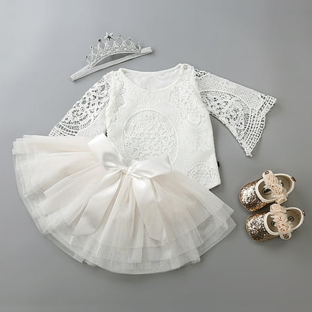 Fsqjgq Girl Toddler Clothes Toddler Baby Girl Clothes 3Pcs Baby Girl Romper Tops+Tutu Skirt Outfits Clothes Set Size 90 White
Fsqjgq Girl Toddler Clothes Toddler Baby Girl Clothes 3Pcs Baby Girl Romper Tops+Tutu Skirt Outfits Clothes Set Size 90 White