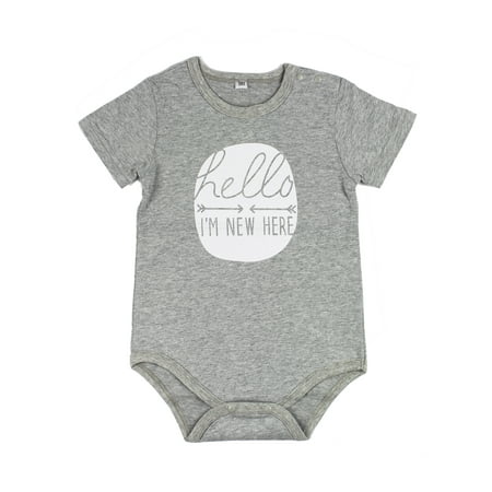 StylesILove Cute Character Baby Boy Short-Sleeve Jumpsuit (95/18-24 Months Hello I m New Here)
StylesILove Cute Character Baby Boy Short-Sleeve Jumpsuit (95/18-24 Months Hello I m New Here)