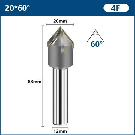 60° 90° Chamfering Cutter Drill Bits 4 Blades Chamfer Milling Cutter 16-25mm
60° 90° Chamfering Cutter Drill Bits 4 Blades Chamfer Milling Cutter 16-25mm