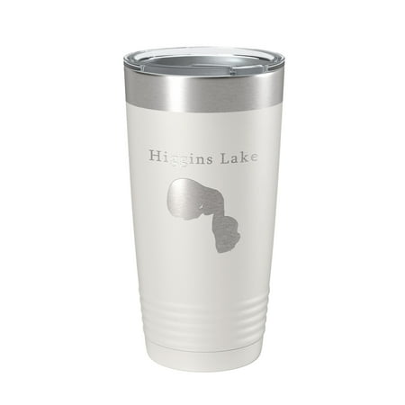 Higgins Lake Map Tumbler Travel Mug Insulated Laser Engraved Coffee Cup Michigan 20 oz White
Higgins Lake Map Tumbler Travel Mug Insulated Laser Engraved Coffee Cup Michigan 20 oz White
