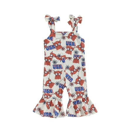 Toddler Kids Girls Jumpsuits Floral Print Sleeveless Suspenders Romper Summer Casual Flare Pants Playsuits
Toddler Kids Girls Jumpsuits Floral Print Sleeveless Suspenders Romper Summer Casual Flare Pants Playsuits