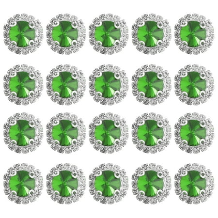 20PCS Flatback Round Rhinestones DIY Craft Crystals Table Scatters for Jewelry Making Wedding Bridal Shower Decoration (Green)
20PCS Flatback Round Rhinestones DIY Craft Crystals Table Scatters for Jewelry Making Wedding Bridal Shower Decoration (Green)