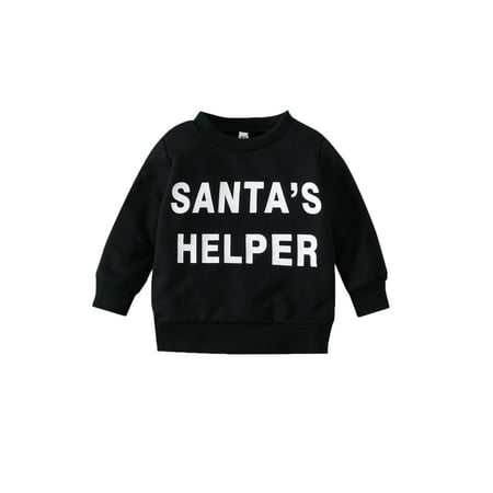 Bagilaanoe Toddler Baby Girl Boy Christmas Sweatshirt Long Sleeve Letter Print Pullover 6M 12M 2T 3T 4T Kids Fall Loose Tee Tops
Bagilaanoe Toddler Baby Girl Boy Christmas Sweatshirt Long Sleeve Letter Print Pullover 6M 12M 2T 3T 4T Kids Fall Loose Tee Tops