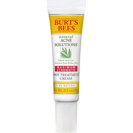 Burt's Bees Natural Acne Solutions Maximum Strength Spot Treatment Cream 0.5 oz (Pack of 6)