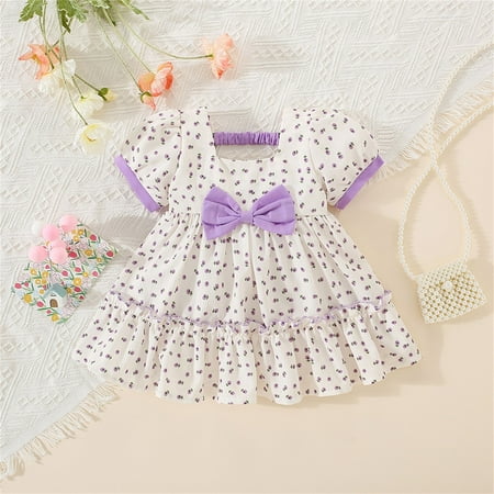 PEASKJP Girls Formal Dresses Summer ToddlerGirl Short Sleeved Boho Ruffle Round Neckline Tulle Dress Solid Floral Loose Maxi Dresses Purple 18-24 Months
PEASKJP Girls Formal Dresses Summer ToddlerGirl Short Sleeved Boho Ruffle Round Neckline Tulle Dress Solid Floral Loose Maxi Dresses Purple 18-24 Months