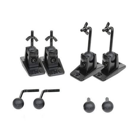 VideoSecu 4 packs of Satellite Surround Sound Speaker Mount Ceiling Wall Audio Home Theater Bracket fit BOSE BJT