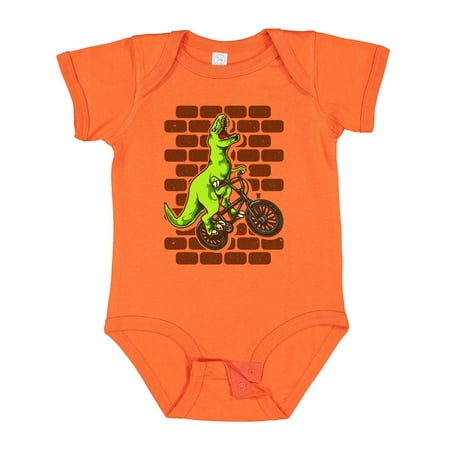 Inktastic BMX Motocross Dinosaur Gift Baby Boy Bodysuit