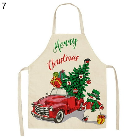VEAREAR Linen Christmas Design Santa Claus Home Kitchen Cooking Baking Party Prop Apron
VEAREAR Linen Christmas Design Santa Claus Home Kitchen Cooking Baking Party Prop Apron