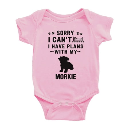 Sorry I Can t I Have Plans With My Morkie Love Pet Dog Funny Baby Bodysuit (Pink 0-3 Months)
Sorry I Can t I Have Plans With My Morkie Love Pet Dog Funny Baby Bodysuit (Pink 0-3 Months)