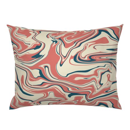 Marbled Abstract Modern Pillow Sham by Roostery