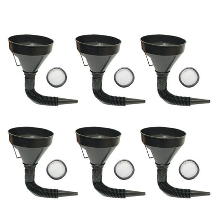 zhuxiali 6Pcs Professional Thickened Engine Oil Fluids Gasoline Liquids Kerosene Funnel Auto Motorcycle Plastic Funnel with Mesh Screen Filter(Black)
zhuxiali 6Pcs Professional Thickened Engine Oil Fluids Gasoline Liquids Kerosene Funnel Auto Motorcycle Plastic Funnel with Mesh Screen Filter(Black)
