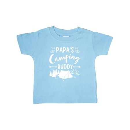 Inktastic Papas Camping Buddy Gift Baby Boy or Baby Girl T-Shirt