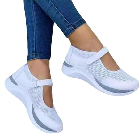 huanledash 1 Pair Casual Shoes Flat-bottom Non Slip Fastener Tape Thick Platform Plus Size Walking Breathable Mesh Wedge Sports Shoes Women Accessory
huanledash 1 Pair Casual Shoes Flat-bottom Non Slip Fastener Tape Thick Platform Plus Size Walking Breathable Mesh Wedge Sports Shoes Women Accessory