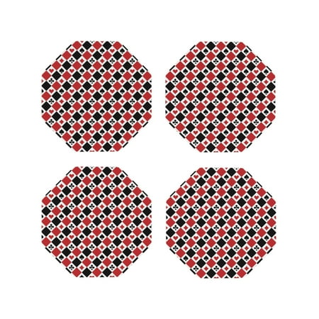 Honeii Playing Cards Print Leather Coaster Set of 4 Ideal for Safeguarding Your Furniture from Drinks Spills and Effortless Cleanup-Octagon
Honeii Playing Cards Print Leather Coaster Set of 4 Ideal for Safeguarding Your Furniture from Drinks Spills and Effortless Cleanup-Octagon