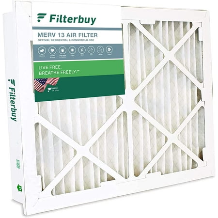 Filterbuy 24x24x5 MERV 13 Pleated HVAC AC Furnace Air Filters for Honeywell Return Grille (1-Pack)
Filterbuy 24x24x5 MERV 13 Pleated HVAC AC Furnace Air Filters for Honeywell Return Grille (1-Pack)